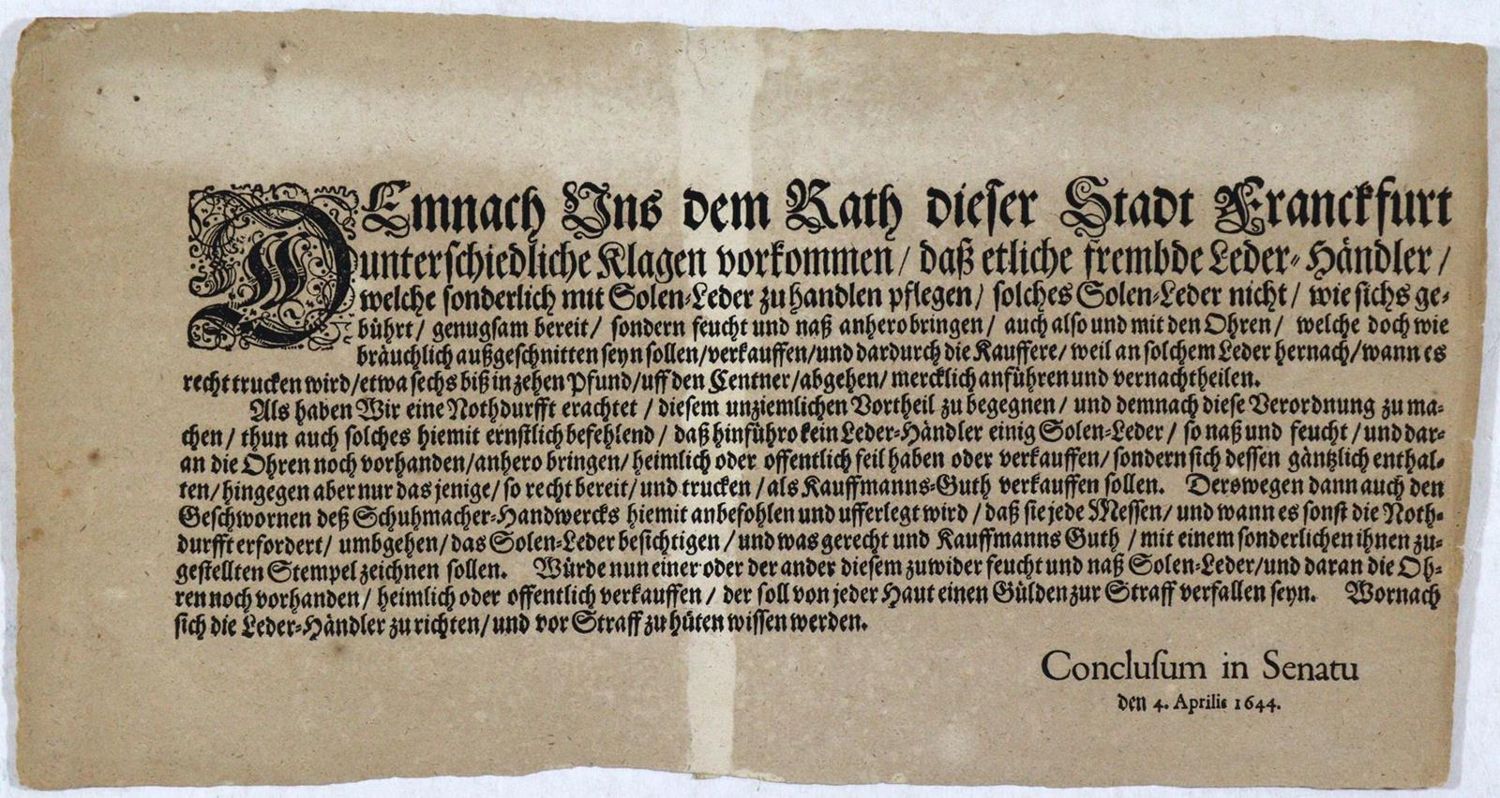 Große Abbildung Nr.1: 132-1654 Frankfurt am Main.: (Deutschland, Frankfurt, Schuhe)