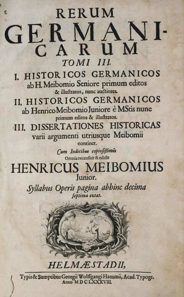 Große Abbildung Nr.1: 132-1689 Meibom,H.: (Deutschland)