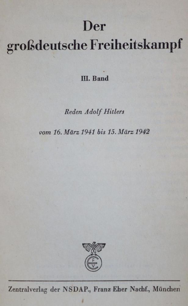 Große Abbildung Nr.1: 132-1696 Bouhler,P. (Hrsg.).: (Deutschland, Nationalsozialismus)