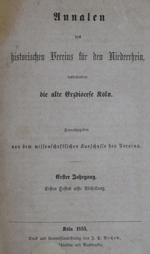Große Abbildung Nr.1: 132-1697 Annalen: (Deutschland, Niederrhein)
