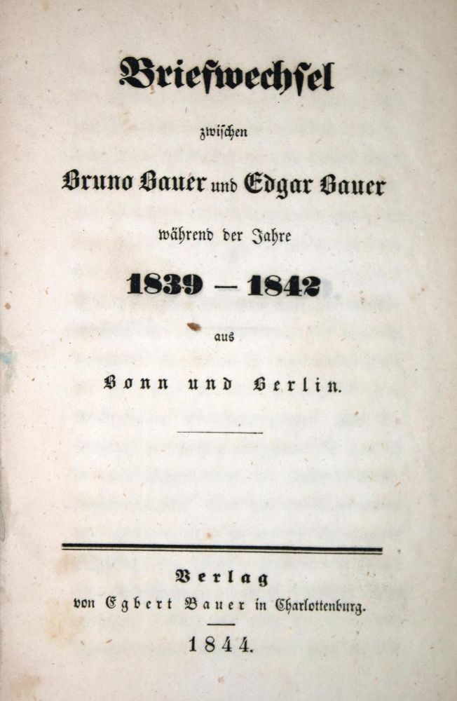 Große Abbildung Nr.1: 132-1709 Bauer,B. u. E.: (Deutschland, Revolution 1848/49 - Vormärz - Politik)