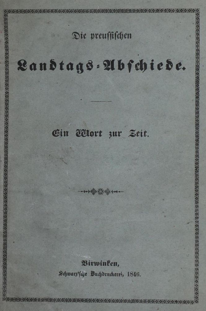 Große Abbildung Nr.1: 132-1714 (Grün,K.).: (Deutschland, Revolution 1848/49 - Vormärz - Politik)