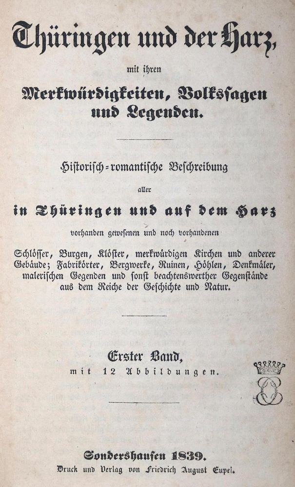 Große Abbildung Nr.1: 132-1740 Sydow,F.v. (Hrsg.).: (Deutschland, Thüringen)