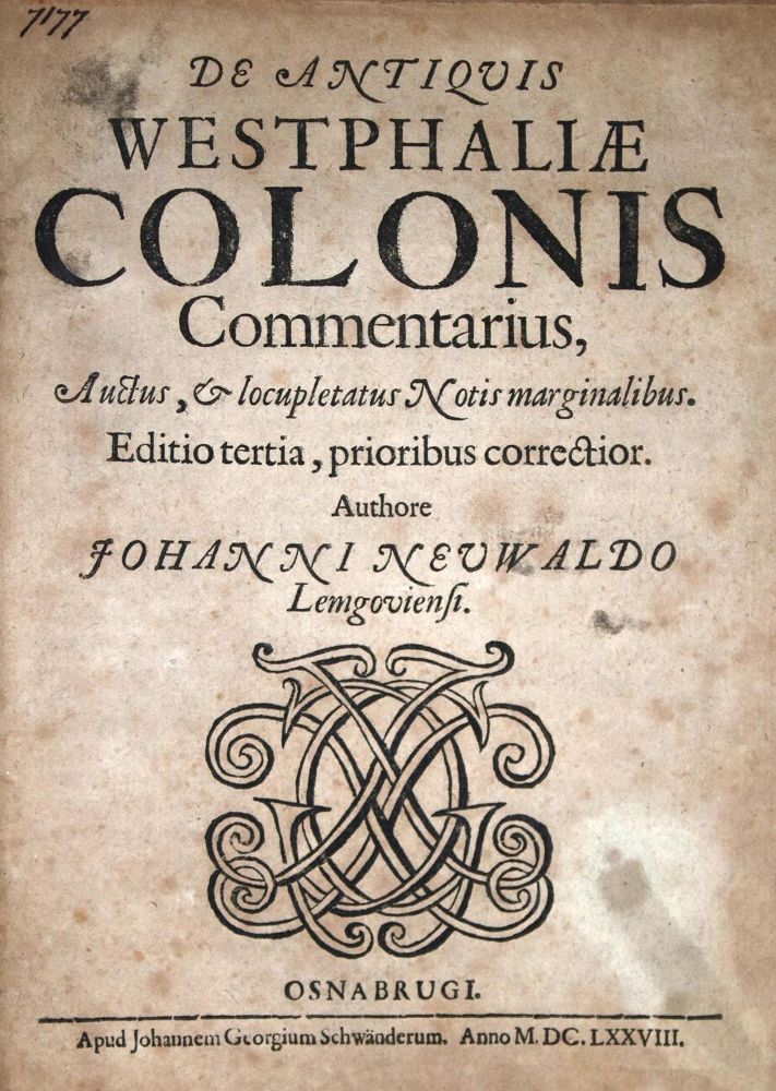 Große Abbildung Nr.1: 132-1746 Neuwald,J.: (Deutschland, Westfalen)