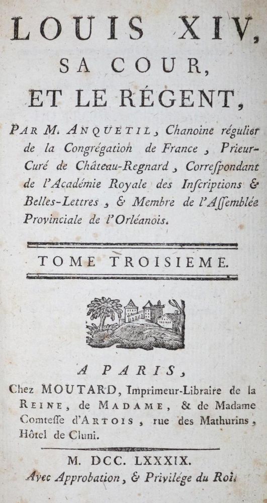Große Abbildung Nr.1: 132-1750 Anquetil,(L.P.).: (Frankreich)