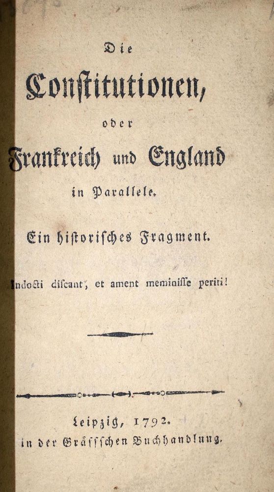 Große Abbildung Nr.2: 132-1775 (Fischer,C.A.).: (Frankreich, Revolution)