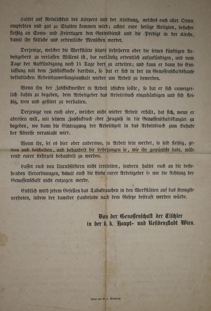 Große Abbildung Nr.2: 132-1800 Lehrbrief: (Österreich, Handwerk)