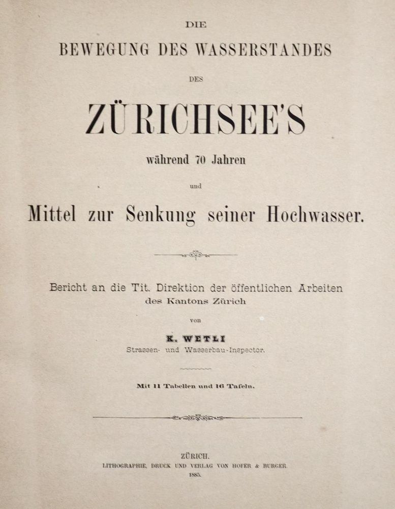 Große Abbildung Nr.1: 132-1823 Wetli,K.: (Schweiz, Zürich)