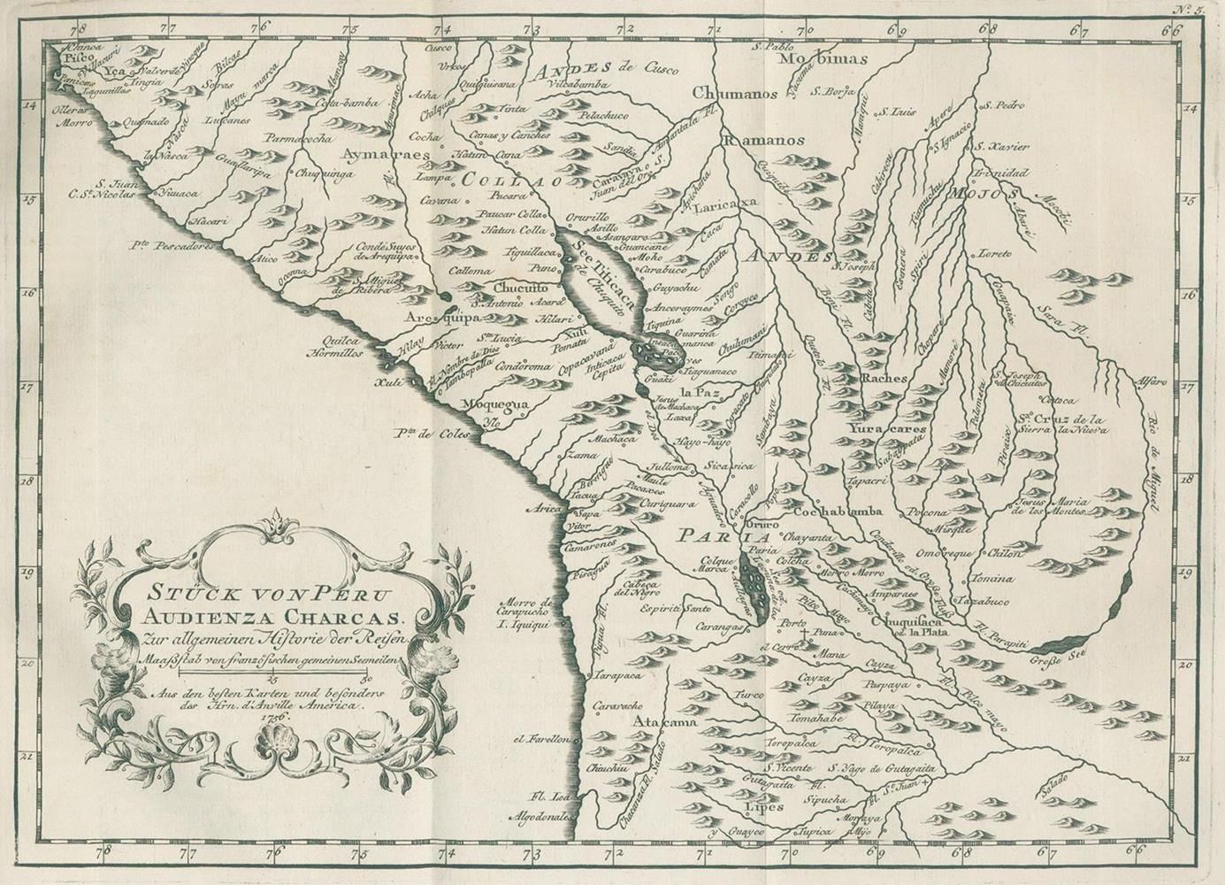 Große Abbildung Nr.4: 132-1825 Allgemeine Historie der Reisen zu Wasser und Lande;: (Verschiedene Länder - Geschichte)