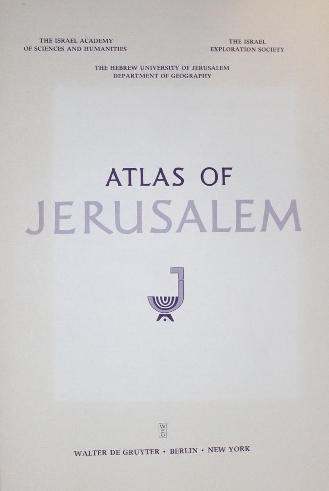 Große Abbildung Nr.1: 132-1830 Amiran,D. u.a.: (Verschiedene Länder - Geschichte, Atlanten, Jerusalem)