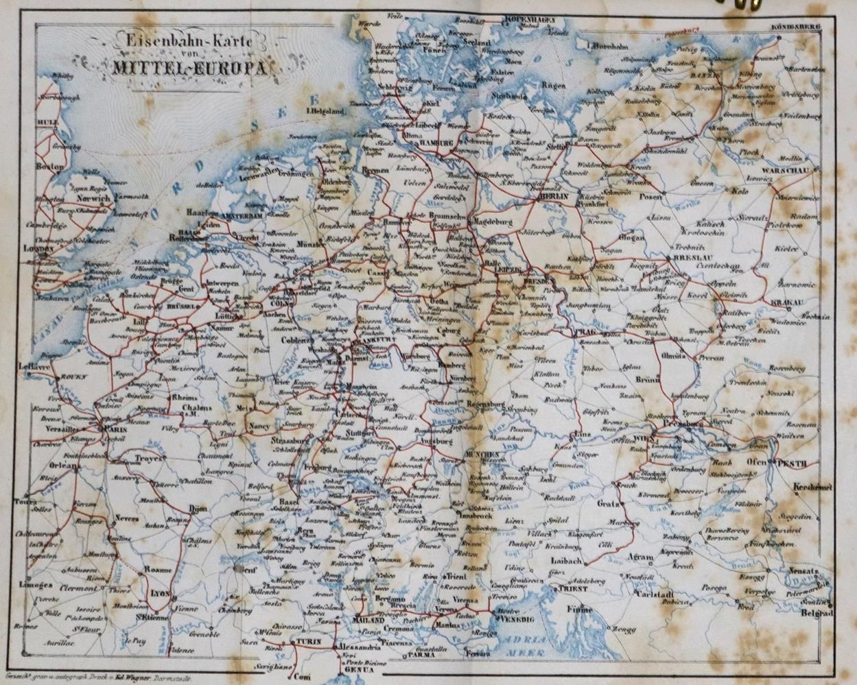 Große Abbildung Nr.1: 132-1836 Handbuch für Reisende: (Verschiedene Länder - Geschichte, Baedeker)