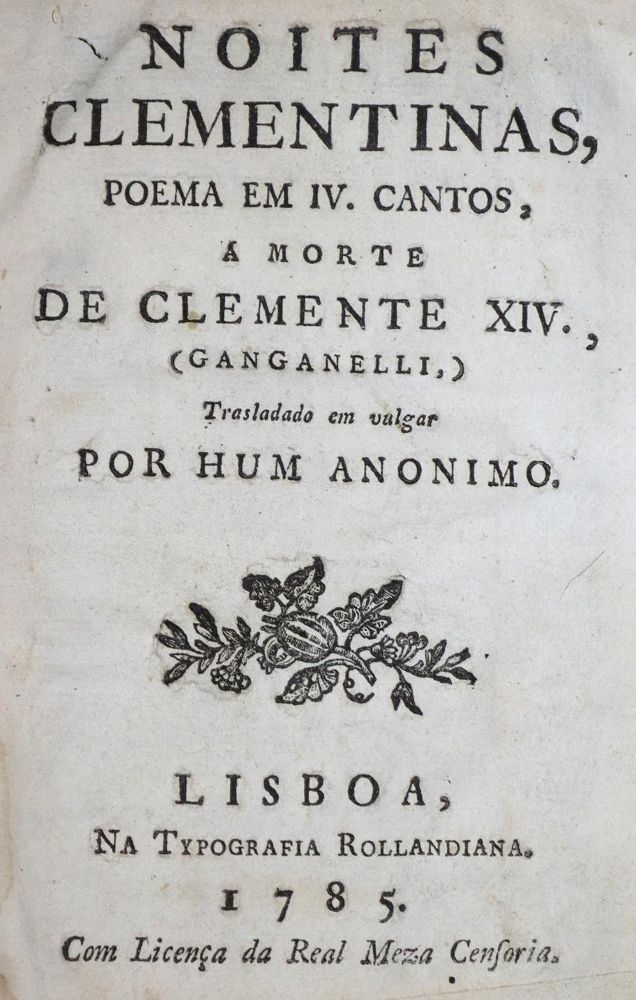 Große Abbildung Nr.1: 132-184 (Bertola,G.A.de).: (Päpste, Clemens XIV.)