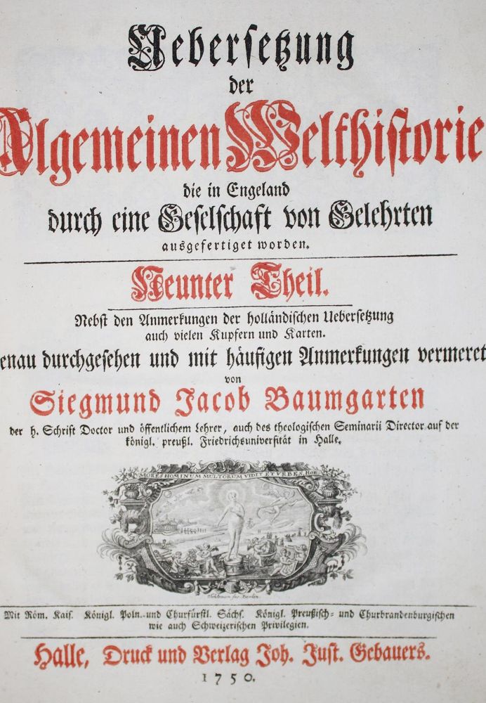 Große Abbildung Nr.1: 132-1840 Baumgarten,S.J. u.a.: (Verschiedene Länder - Geschichte)