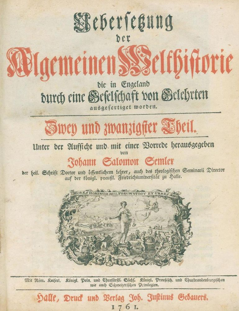 Große Abbildung Nr.1: 132-1841 Baumgarten,S.J. u.a.: (Verschiedene Länder - Geschichte)