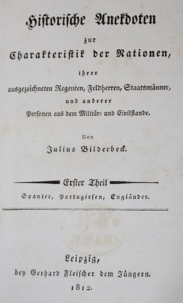 Große Abbildung Nr.1: 132-1844 Bilderbeck,J.: (Verschiedene Länder - Geschichte)