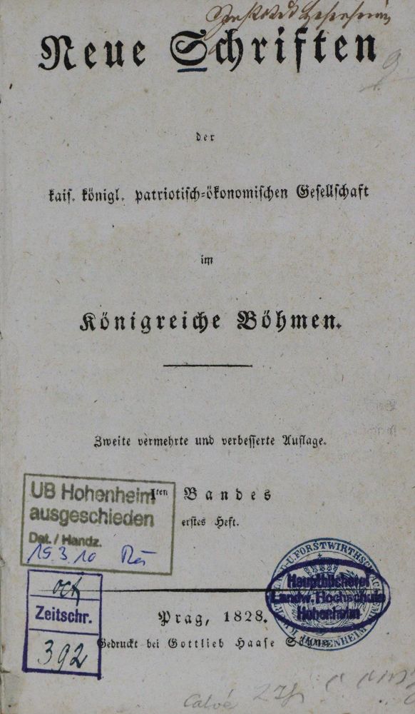 Große Abbildung Nr.1: 132-1845 Neue Schriften: (Verschiedene Gebiete - Varia, Böhmen)