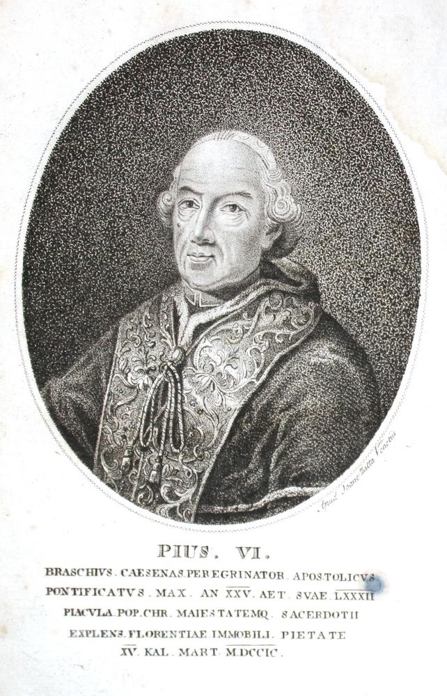 Große Abbildung Nr.1: 132-185 Pius VI., Papst.: (Päpste)