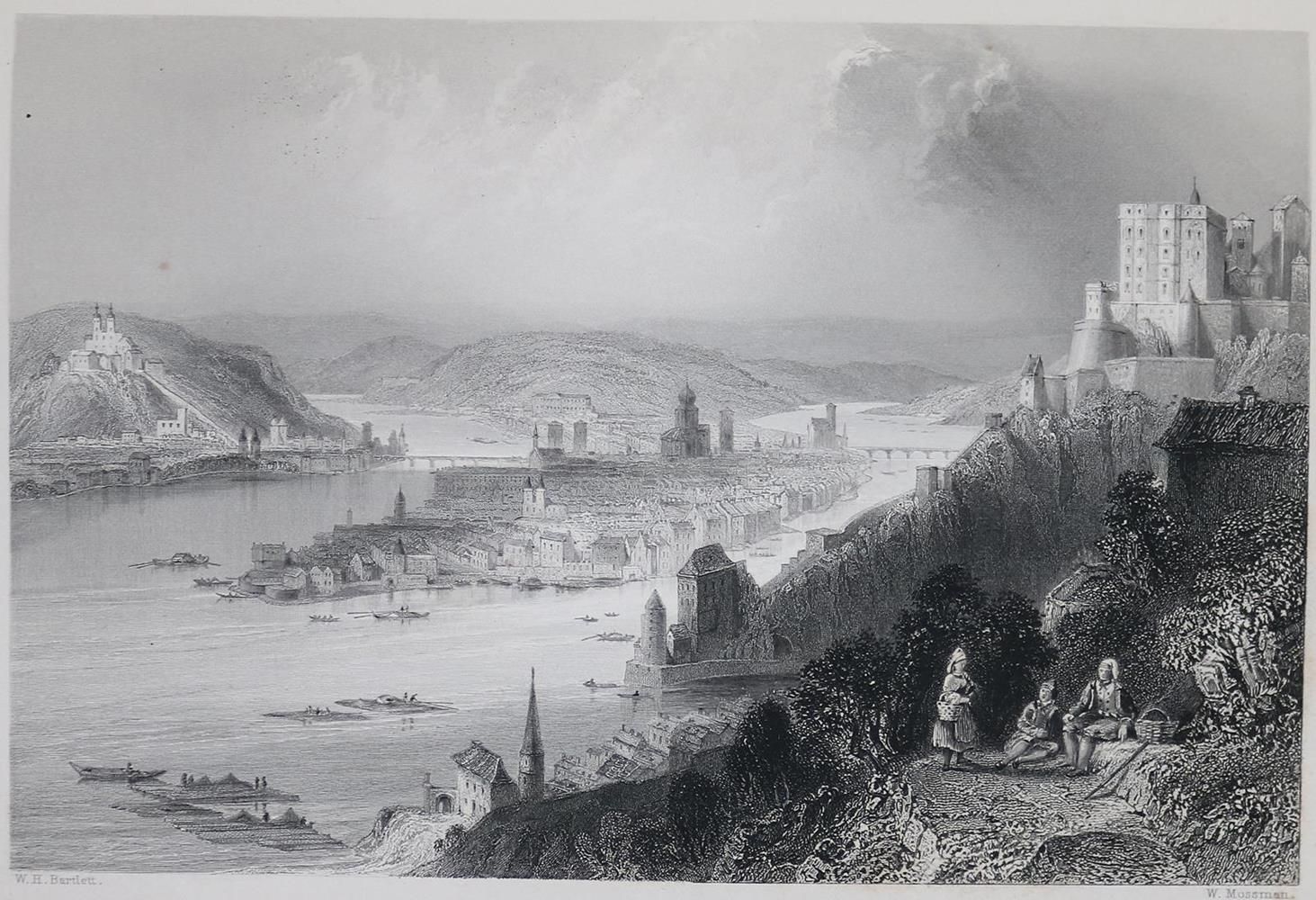 Große Abbildung Nr.1: 132-1852 Beattie,W.: (Verschiedene Länder - Geschichte, Donau)