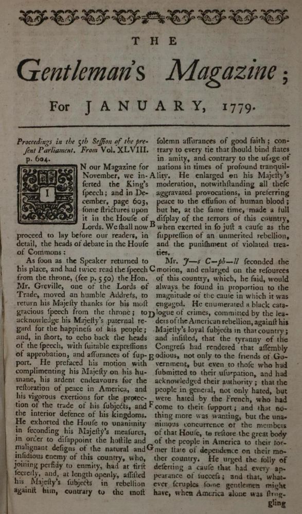 Große Abbildung Nr.7: 132-1856 Gentleman's Magazine, The,: (Verschiedene Länder - Geschichte)