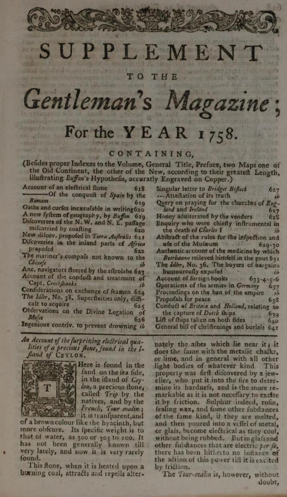 Große Abbildung Nr.7: 132-1857 Gentleman's Magazine, The,: (Verschiedene Länder - Geschichte)
