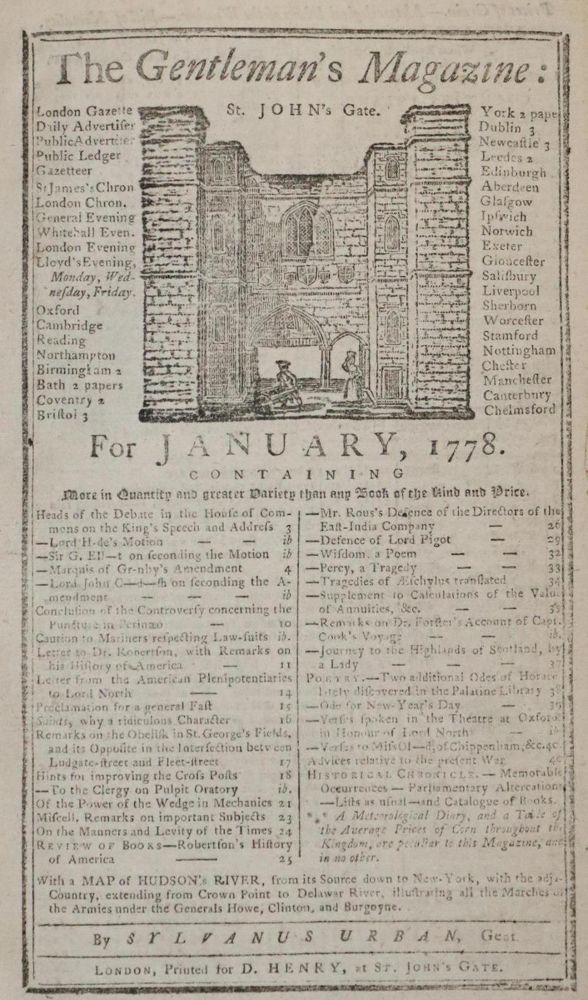 Große Abbildung Nr.4: 132-1858 Gentleman's Magazine, The,: (Verschiedene Länder - Geschichte)