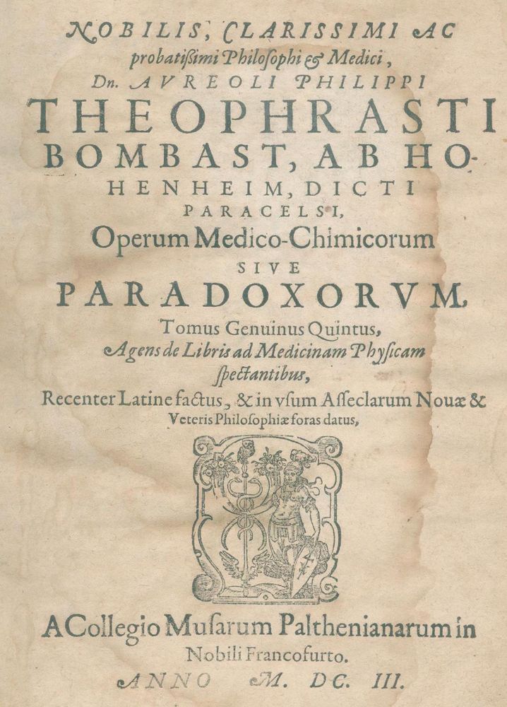 Große Abbildung Nr.1: 132-188 Paracelsus (d.i. T.B. v. Hohenheim).: (Alte Drucke, Handschriften und Theologie)