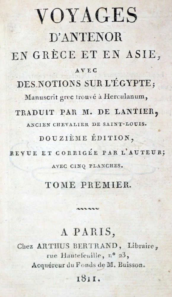 Große Abbildung Nr.1: 132-1883 Lantier,(E.F.)de.: (Verschiedene Länder - Geschichte)