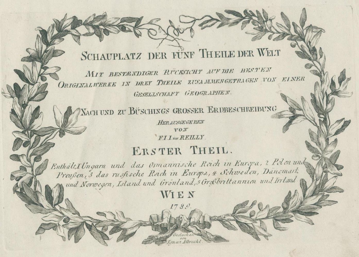 Große Abbildung Nr.1: 132-1896 Reilly,F.J.J.v.: (Verschiedene Länder - Geschichte)