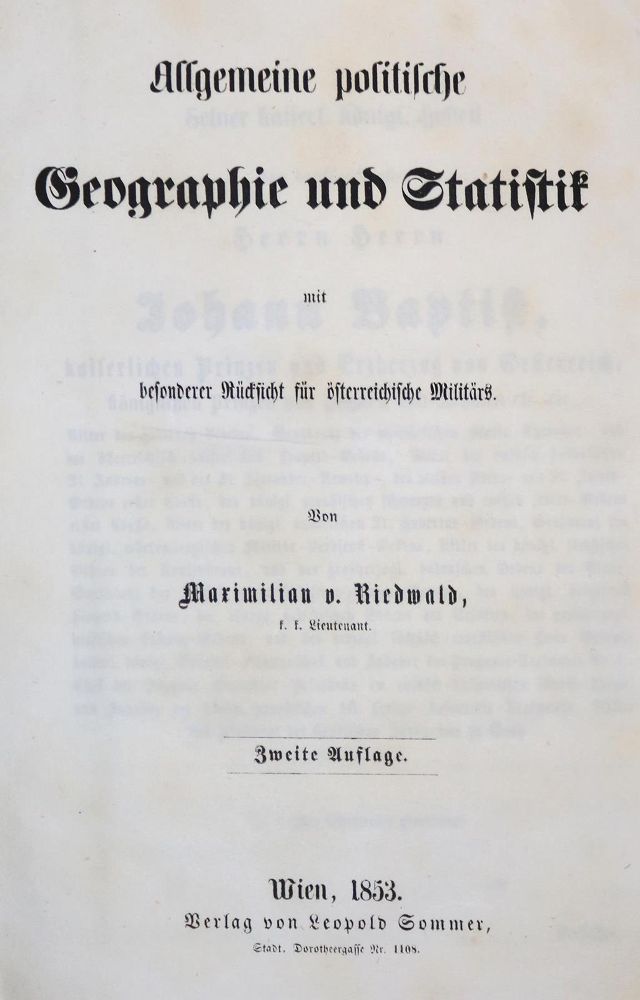Große Abbildung Nr.1: 132-1897 Riedwald,M.v.: (Verschiedene Länder - Geschichte)