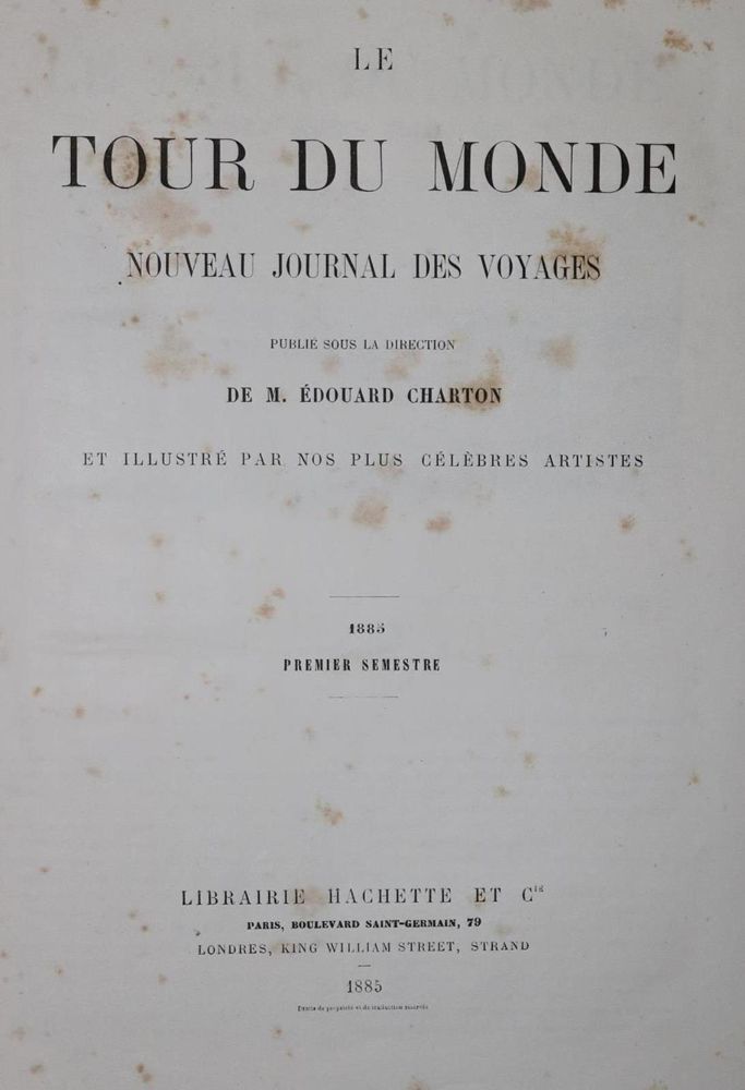 Große Abbildung Nr.1: 132-1909 Tour du Monde, Le.: (Verschiedene Länder - Varia)