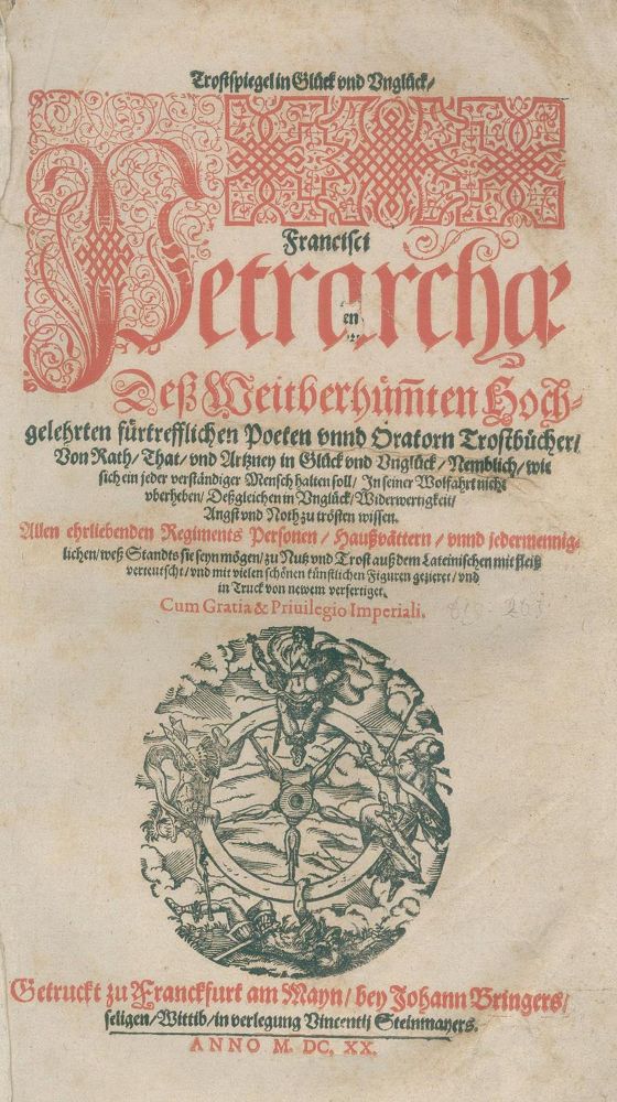 Große Abbildung Nr.1: 132-191 Petrarca,F.: (Alte Drucke, Handschriften und Theologie)