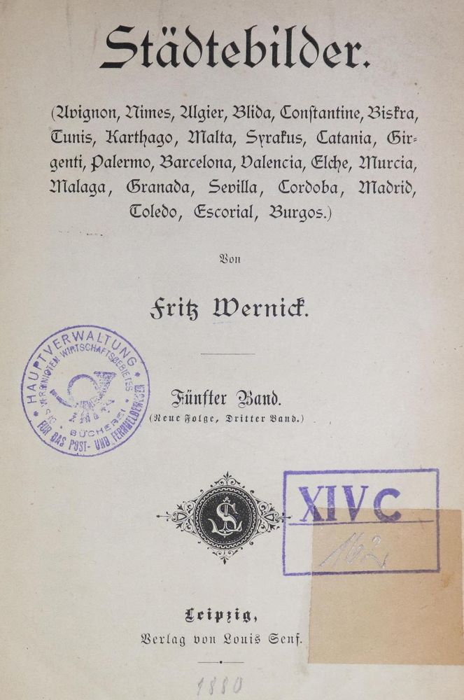 Große Abbildung Nr.1: 132-1913 Wernick,F.: (Verschiedene Länder - Geschichte)