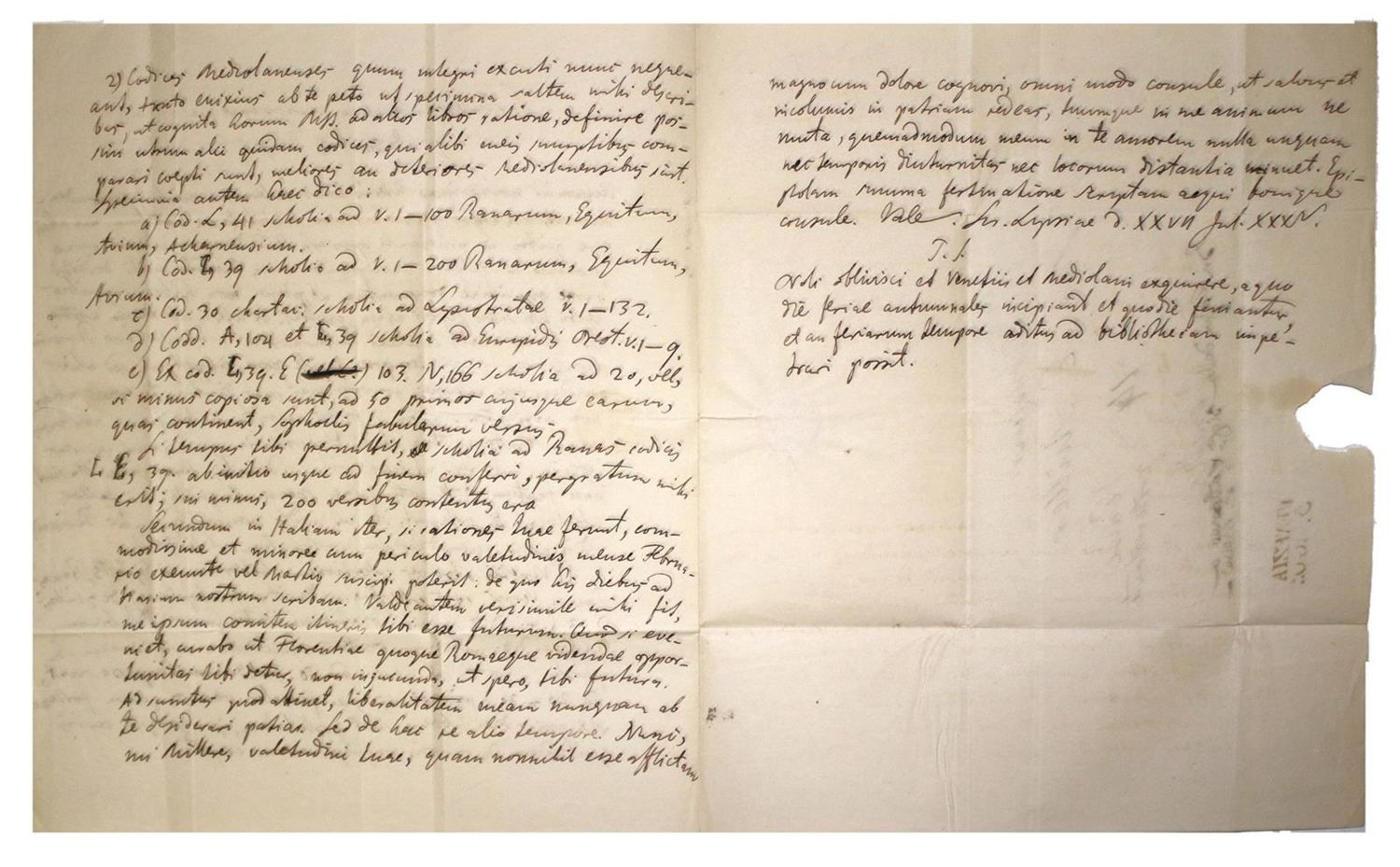 Große Abbildung Nr.2: 132-1919 Dindorf, Wilhelm,: (Autographen)