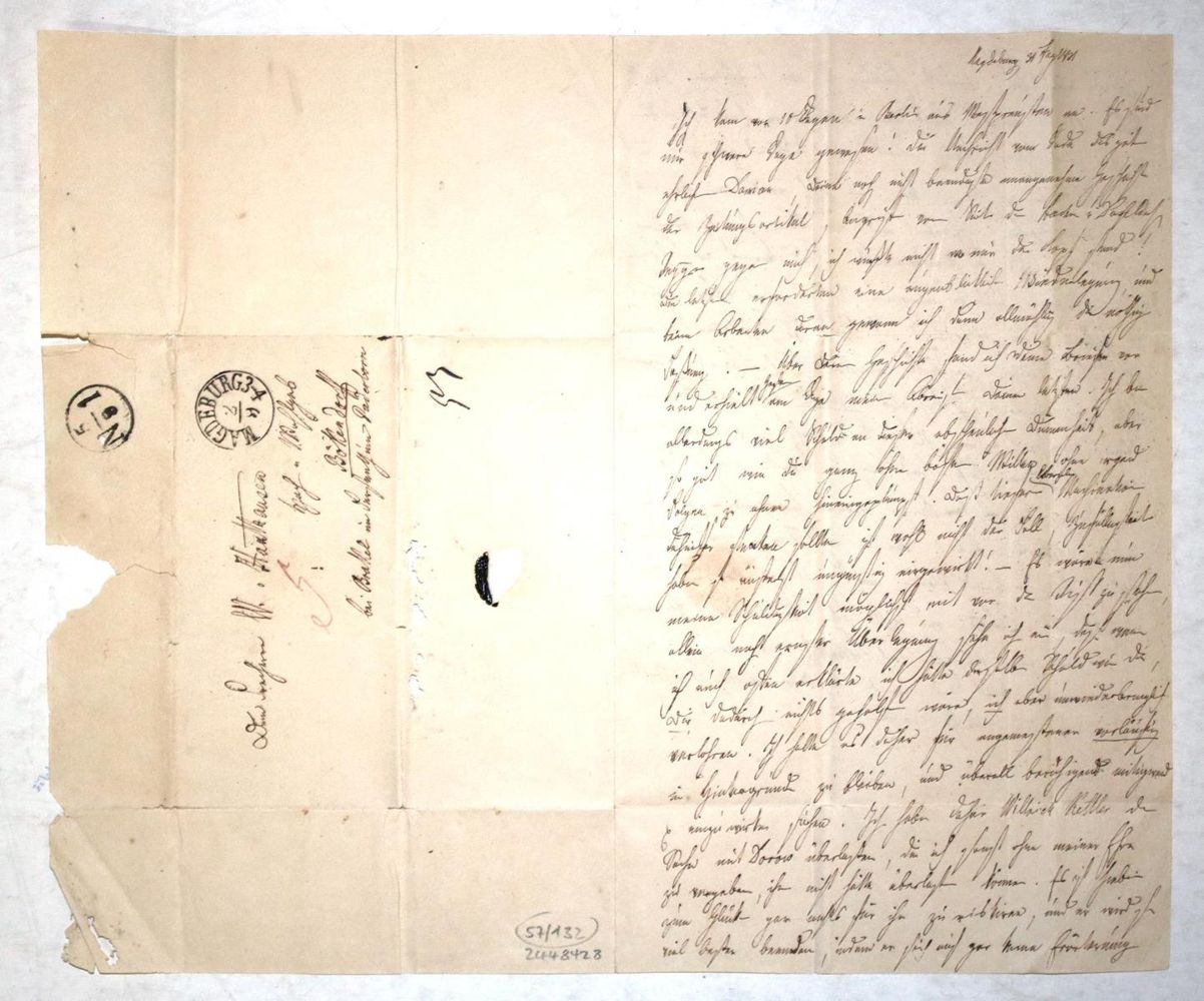 Große Abbildung Nr.1: 132-1925 Haxthausen, August Franz Ludwig Maria Frhr. von,: (Autographen)