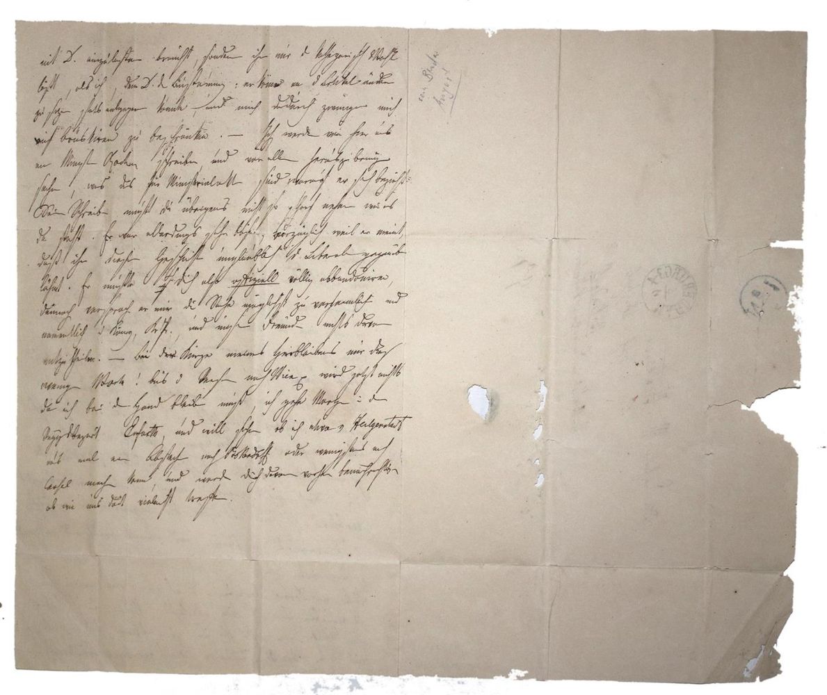 Große Abbildung Nr.2: 132-1925 Haxthausen, August Franz Ludwig Maria Frhr. von,: (Autographen)