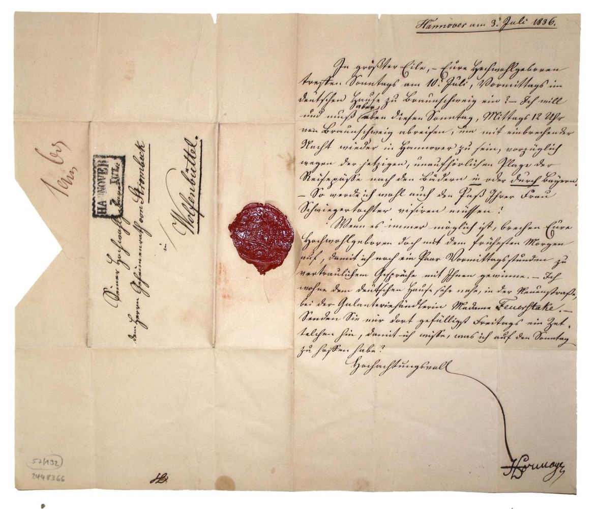 Große Abbildung Nr.1: 132-1926 Hormayr, Joseph Freiherr v.,: (Autographen)