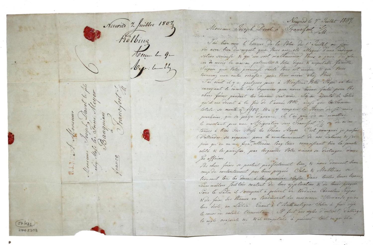 Große Abbildung Nr.1: 132-1929 Kölbing, Friedrich Ludwig,: (Autographen)