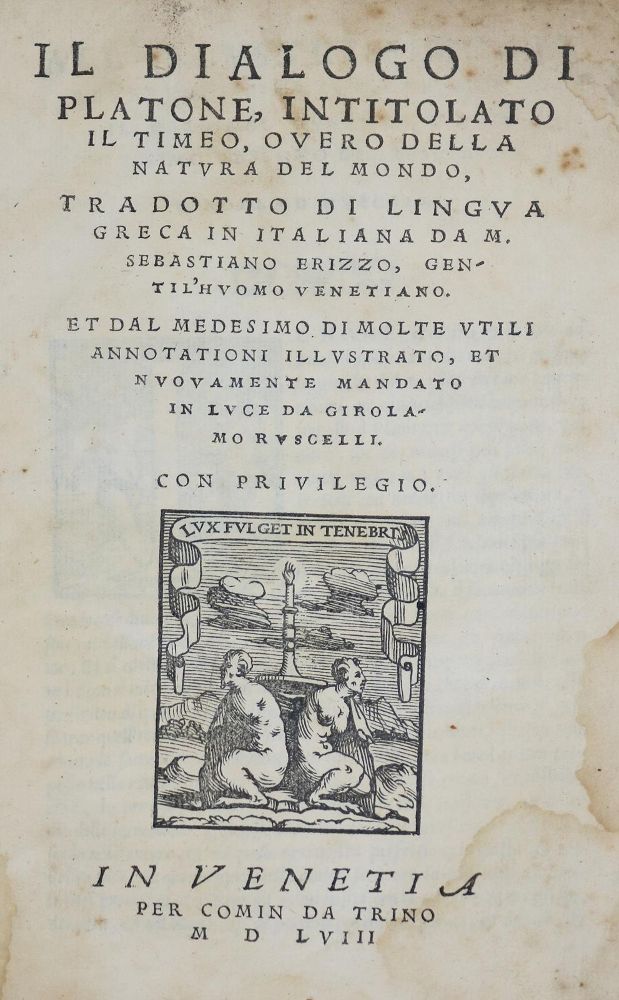 Große Abbildung Nr.1: 132-193 Plato.: (Alte Drucke, Handschriften und Theologie)