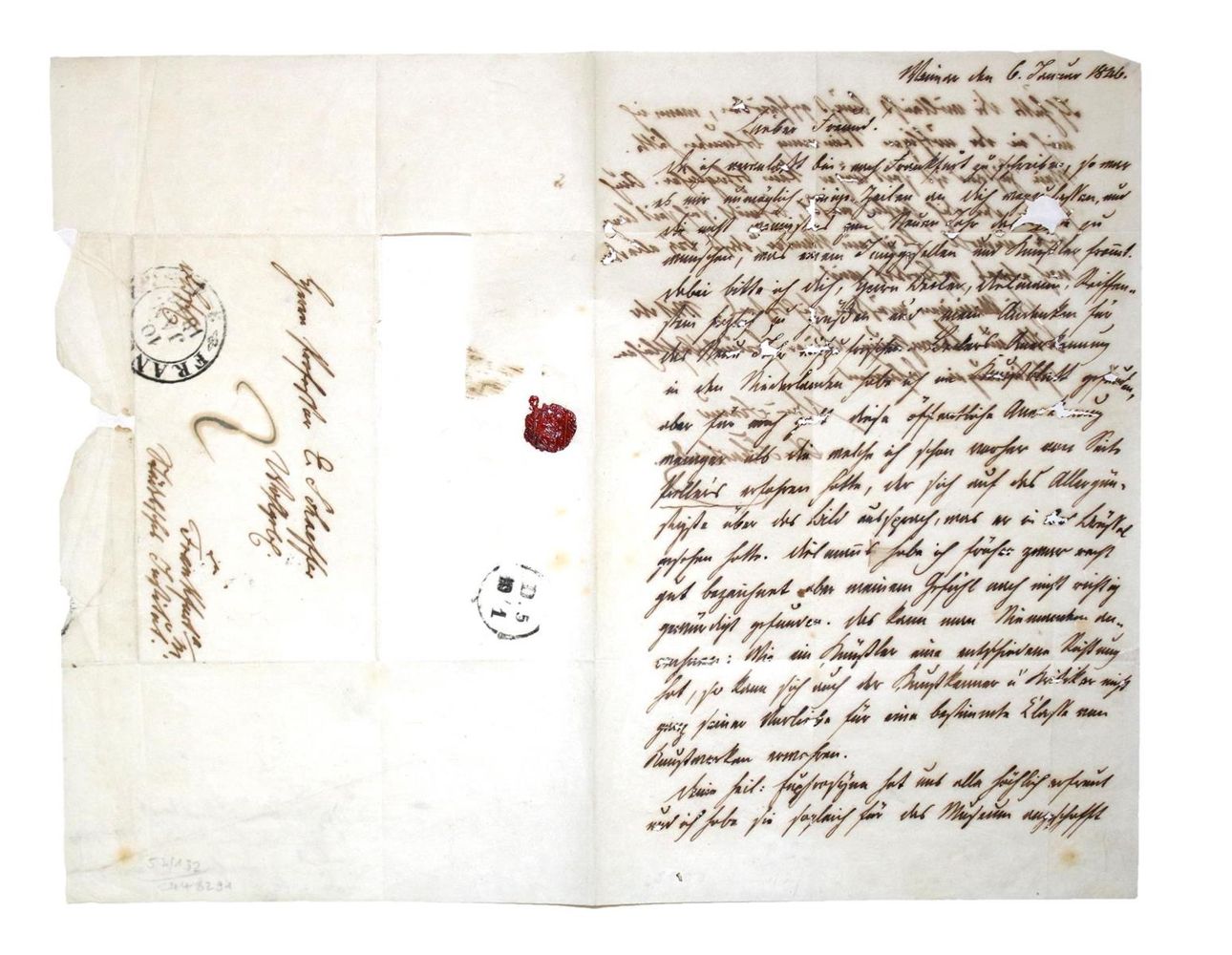 Große Abbildung Nr.1: 132-1940 Schuchardt, Johann Christian,: (Autographen)