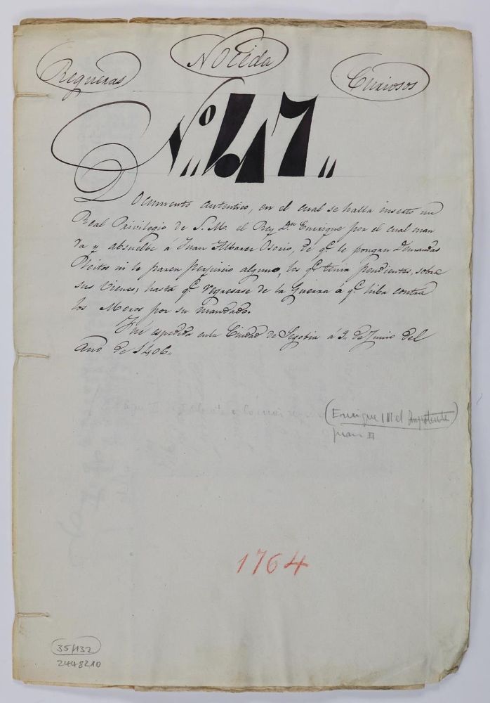 Große Abbildung Nr.2: 132-1942 Heinrich III. (Enrique III),: (Spanien)