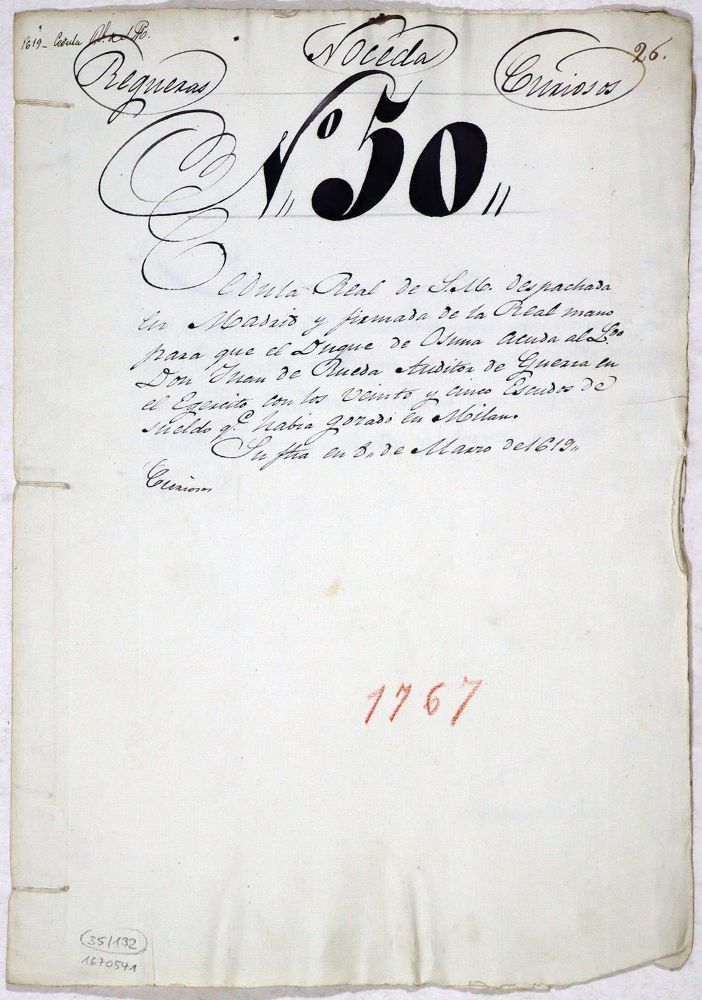 Große Abbildung Nr.1: 132-1943 Philipp III. (Felipe III),: (Spanien)