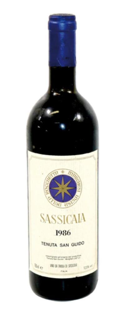 Große Abbildung Nr.1: 132-1975 Sassicaia 1986: (Varia, Getränke, Wein)