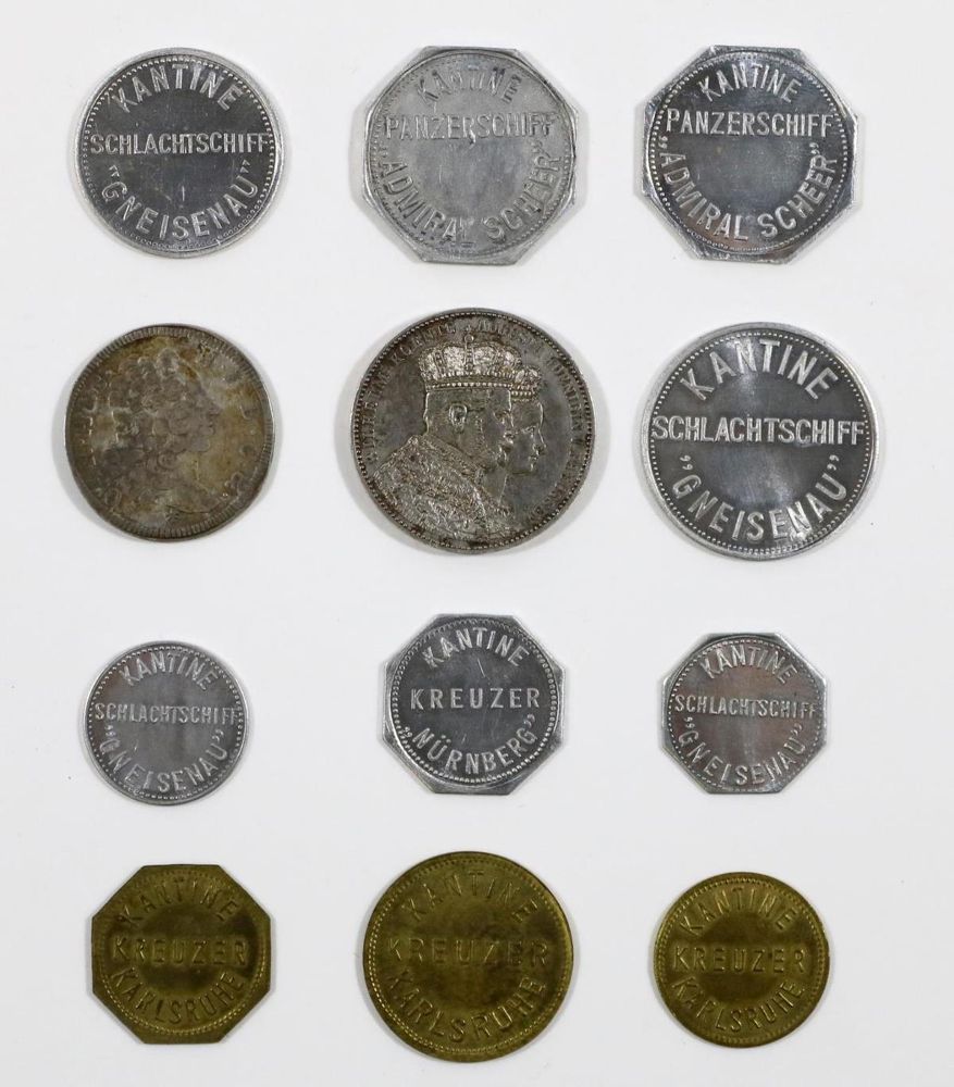 Große Abbildung Nr.2: 132-1990 Kantinenpfennig Gneisenau.: (Varia, Münzen und Medaillen)