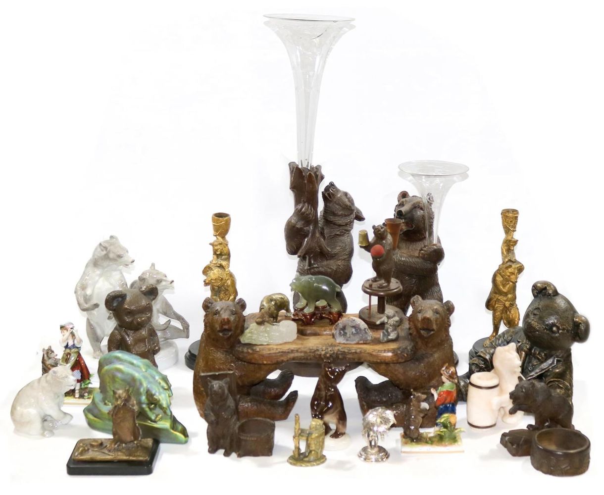 Große Abbildung Nr.7: 132-2028 Bärensammlung.: (Varia, Skulpturen - Plastiken, Bären)