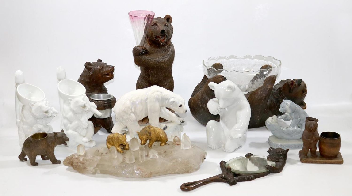 Große Abbildung Nr.9: 132-2028 Bärensammlung.: (Varia, Skulpturen - Plastiken, Bären)