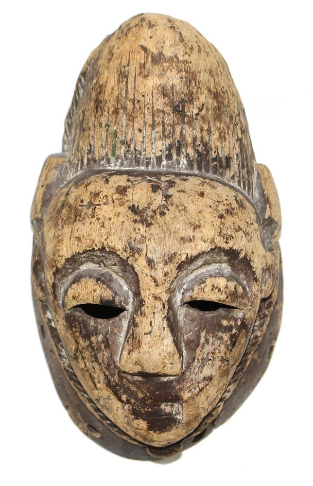 Große Abbildung Nr.1: 132-2085 Punu Gabun.: (Afrika, Sammlung Wolfgang Nerlich, Masken)