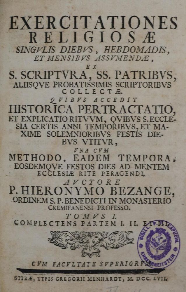 Große Abbildung Nr.3: 132-21 Besange,H.: (Alte Drucke, Handschriften und Theologie)