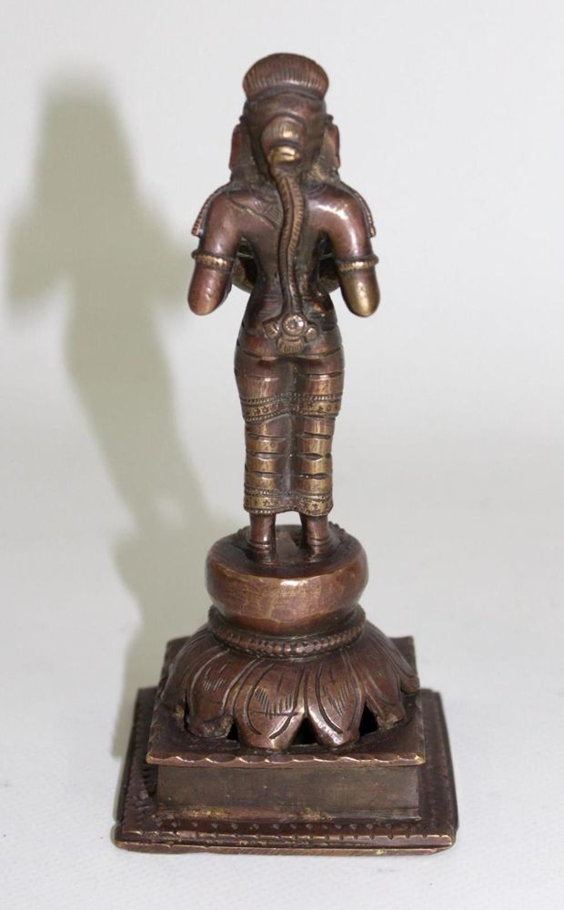 Große Abbildung Nr.2: 132-2122 Indien figürliche Öllampe: (Asiatika, Indien)
