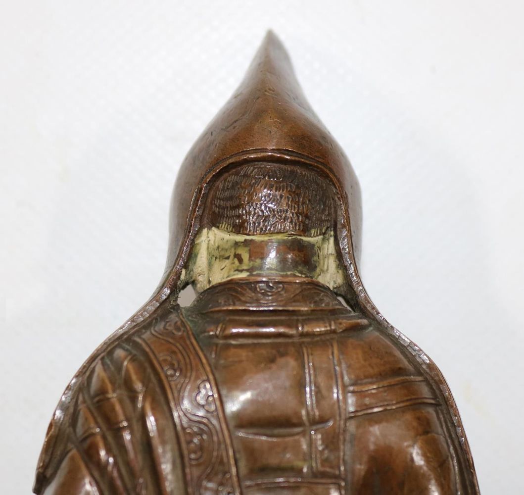 Große Abbildung Nr.7: 132-2137 Bronze eines Lama.: (Asiatika, Skulpturen - Plastiken)