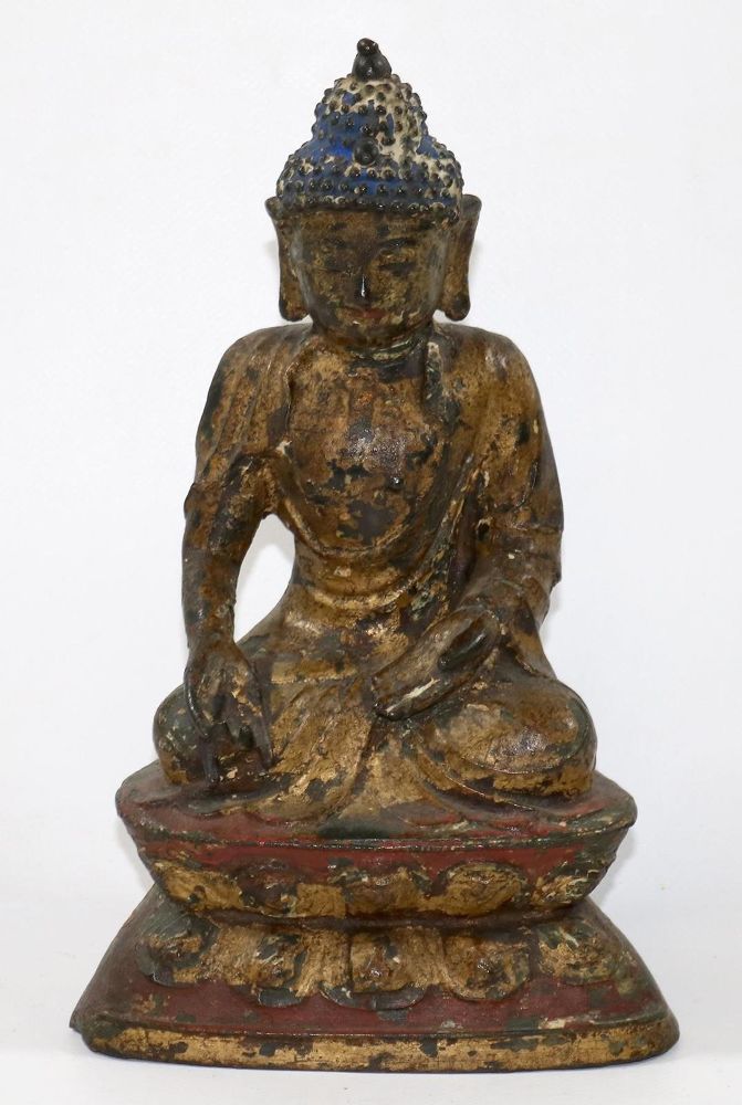 Große Abbildung Nr.1: 132-2138 Buddha Shakyamuni.: (Asiatika, Skulpturen - Plastiken)